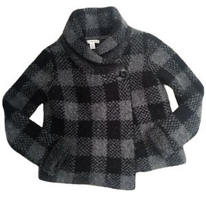 Susan Bristol Mockneck Wool Blend Cardigan Sweater